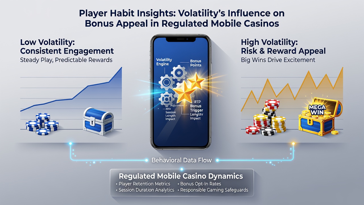Darstellung von Spielstatistiken mit Fokus auf Volatilität und Bonus-Einlösungsmustern auf mobilen Geräten