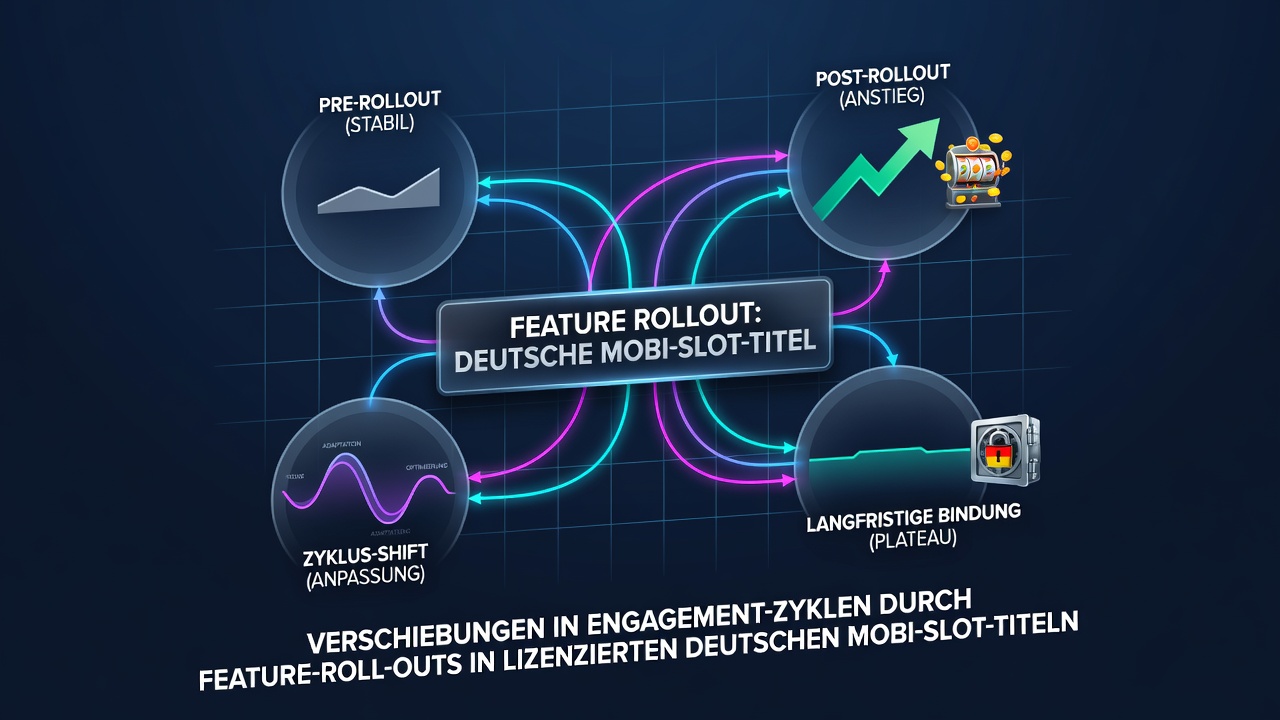 Datenvisualisierung zu Engagement-Verschiebungen nach Feature-Rollouts in lizenzierten Slot-Umgebungen
